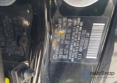 2014 Hyundai Genesis Coupe 2.0T z USA, uszkodzony, nr VIN KMHHT6KD6EU117932